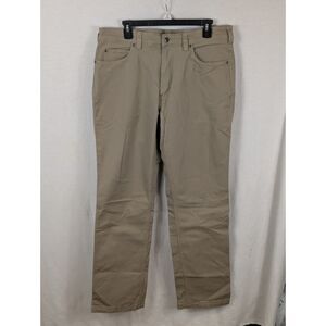 Duluth Trading Co Flex Fire Hose Relaxed Fit Pants Khaki Men's Size 36x34